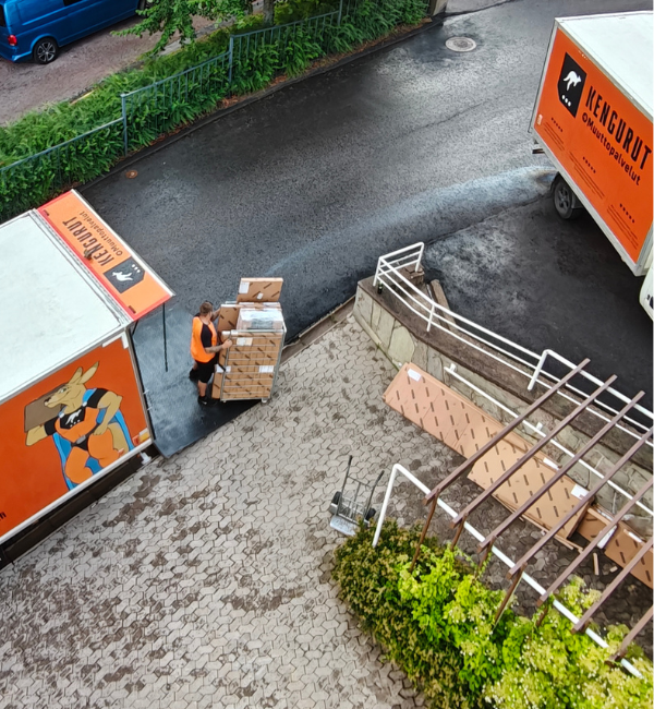 Keittiöiden sisäänkanto.